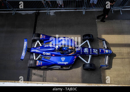 Indianapolis, Indiana, USA. 24 mai, 2019. La voiture de Ed Carpenter (20) de l'Organisation des États généraux à opposer la route avant la dernière pratique pour les 500 milles d'Indianapolis à Indianapolis Motor Speedway à Indianapolis, Indiana. (Crédit Image : © Walter G Arce Sr Asp Inc/ASP) Banque D'Images