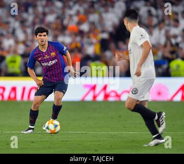 Carles Alena joueur du FC Barcelone en match appartenant à la finale de la Copa del Rey contre le FC Barcelone v Valence CF au stade Benito Villamarin, Sevilla Espagne le 25 mai, 2019 photo Cristobal Duenas Cordon Press Banque D'Images