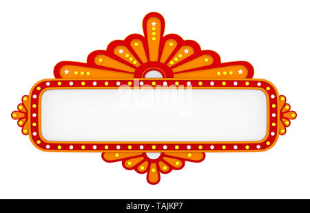 Théâtre vide isolé Sign Banque D'Images