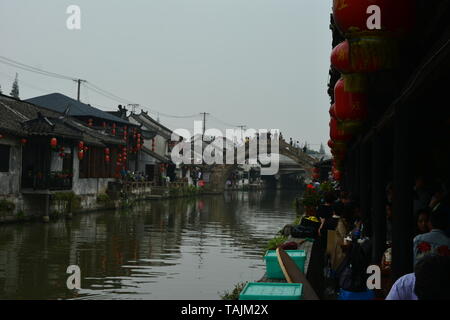 Voyage 1051 cidu - une journée à partir de Shanghai - Explorer les célèbres villes d'eau Banque D'Images