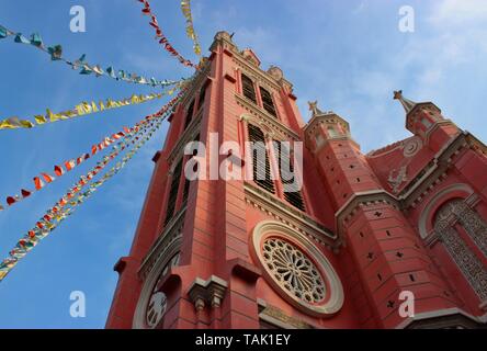 Tan Dinh Église de Saigon (l'Église Rose) Banque D'Images