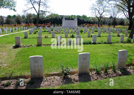 Seconde Guerre mondiale Régiment Sikh Memorial Cemetery à Forlì, Forlì-Cesena, Émilie-Romagne, Italie. Banque D'Images