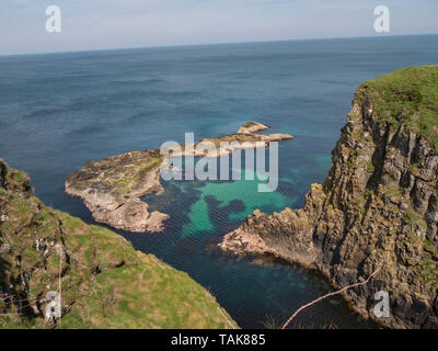 Voyage à la côte de Causeway - Dunseverick Castle - photographie de voyages Banque D'Images