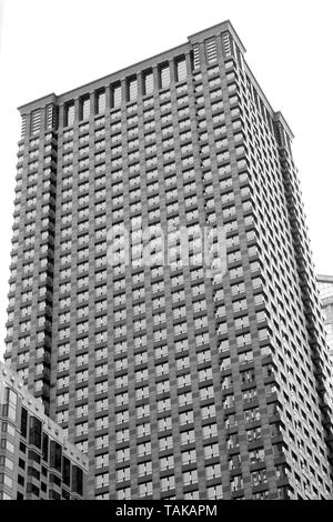 La Leo Burnett Building skyscraper building le long de Wacker Drive dans la boucle, Chicago, Illinois, États-Unis Banque D'Images