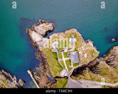 Fort Dunree à Dunree Head, en Irlande - Photographie aérienne Banque D'Images