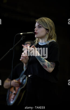 Coeur de pirate (Béatrice Martin) effectue à la CBC Music Festival à Echo Beach RBC à Toronto, AU CANADA. Banque D'Images