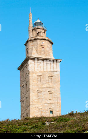 Tour Hercules light house La Corogne, Galice, Espagne. Banque D'Images