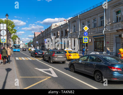 Moscou, Russie - 4 mai. 2019. Vue générale de la rue Maroseyka Banque D'Images