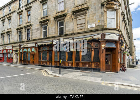 Le Griffin pub traditionnel à l'angle de l'Elmbank Street et Bath Street à Glasgow Scotland UK Banque D'Images
