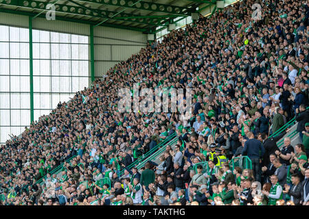 Hibs vs coeurs, Easter Road Stadium, Police, G4S salle de contrôle de sécurité fonction, Fans Banque D'Images