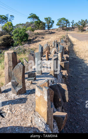 Pont hérissés, près de Swansea, en Tasmanie, sur la piste de Convict Banque D'Images