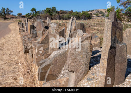 Pont hérissés, près de Swansea, en Tasmanie, sur la piste de Convict Banque D'Images
