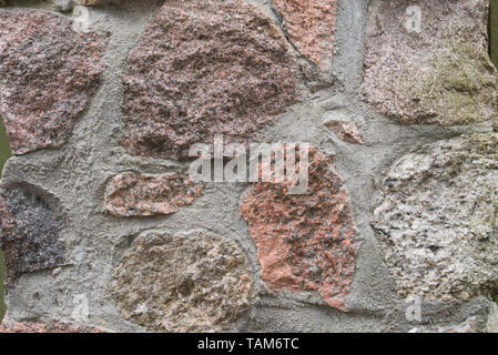 Texture de fond mur de pierre irrégulières Banque D'Images