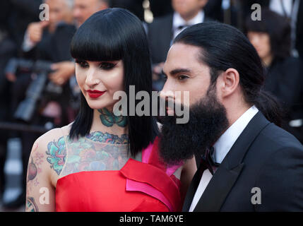 Eloïse Von Velvet et David Michigan à la cérémonie de clôture et la projection de gala film Promotions au 72e Festival de Cannes le samedi 25 mai 2019, Cannes, France. Crédit photo : Doreen Kennedy Banque D'Images