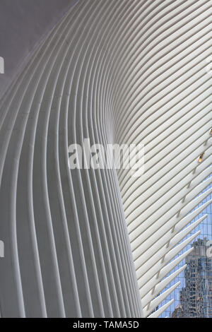 Centre mondial d'Oculus Trace design extérieur - New York, NY Banque D'Images