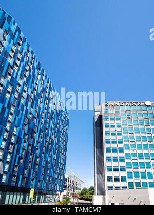 Voir l'Université de Newcastle, l'hébergement des étudiants et le Sandman Signature Hotel Newcastle, le développement de l'hélice, Newcastle upon Tyne, Tyne and Wear, Royaume-Uni Banque D'Images