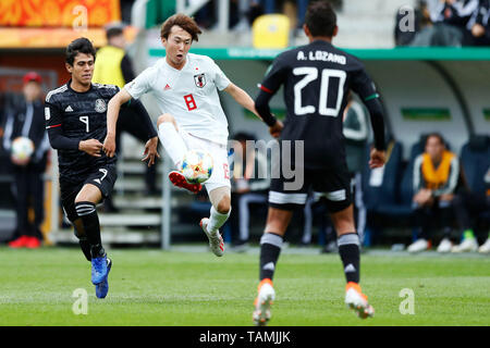 Gdynia, Pologne. Credit : D. 26 mai, 2019. Kanya Fujimoto (JPN) Football/Football : Coupe du Monde U-20 DE LA FIFA, Allemagne 2019 match Mexique 0-3 Japon à Gdynia stadium à Gdynia (Pologne). Credit : D .Nakashima/AFLO/Alamy Live News Banque D'Images