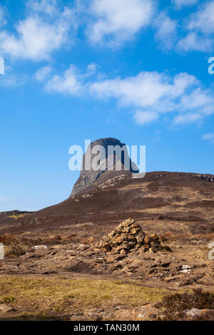 Ann Sgurr sur l'île de Eigg, Ecosse Banque D'Images