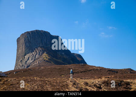 Ann Sgurr sur l'île de Eigg, Ecosse Banque D'Images