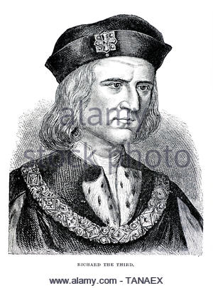 Portrait de Richard III, 1452 - 1485, a été roi d'Angleterre et Seigneur d'Irlande à partir de 1483 jusqu'à sa mort Banque D'Images