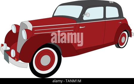 Old Timer - vector voiture vintage Illustration de Vecteur