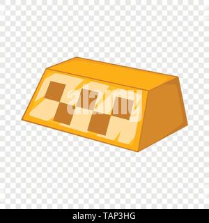 Taxi Checker, icône de style cartoon Illustration de Vecteur