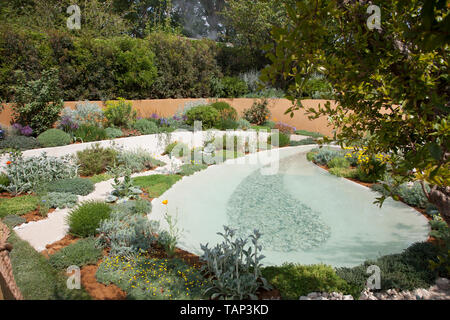 Le Majlis Dubaï Jardin, RHS Chelsea Flower Show 2019 par Thomas Hoblyn Banque D'Images