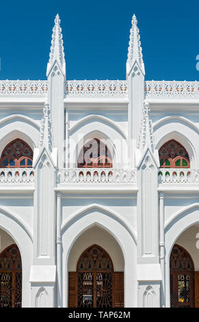 Détail architectural de saint Thomas, Basilique Cathédrale (église San Thome), Chennai, Inde Banque D'Images