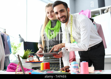 La technologie de conception moderne Concept Couture Couture Banque D'Images