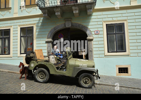 ZAGREB, CROATIE - 15 juillet, 2017. 81, Street View dans la vieille ville de Zagreb, Croatie. Banque D'Images