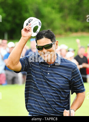 Rochester, NY, USA. 26 mai, 2019. Ken Tanigawa de Phoenix, AZ remporte le Championnat PGA Senior KitchenAid 2019 à Oak Hill East golf à Oak Hill Country Club, à Rochester, New York. Photo par Alan Schwartz/Cal Sport Media/Alamy Live News Banque D'Images