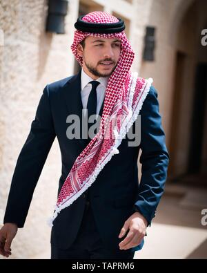 Ammam (Jordanie). 25 mai, 2019. Son Altesse Royale le Prince Al Hussein à la célébration de cette année du 73e anniversaire du Jour de l'indépendance de la Jordanie à Amman, le 25 mai 2019 : Crédit Cour Royale Royaume Hachémite/ Albert Nieboer/Pays-Bas/Point de vue OUT |/dpa/Alamy Live News Banque D'Images