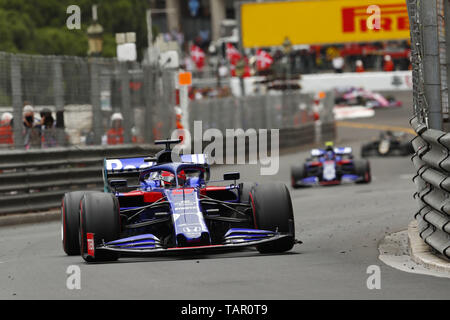 Sport Automobile : Championnat du Monde de Formule 1 de la FIA 2019, Grand Prix de Monaco, Daniil Kvyat # 26 (RUS, Red Bull Toro Rosso Honda), l'utilisation dans le monde entier 26.05.2019 | Banque D'Images