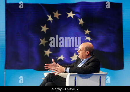 Le secrétaire de Parti démocratique Nicola Zingaretti Rome 27 mai 2019. Talk show Porta a Porta de parler au sujet des élections européennes. Foto Samantha Insidefoto Zucchi Banque D'Images