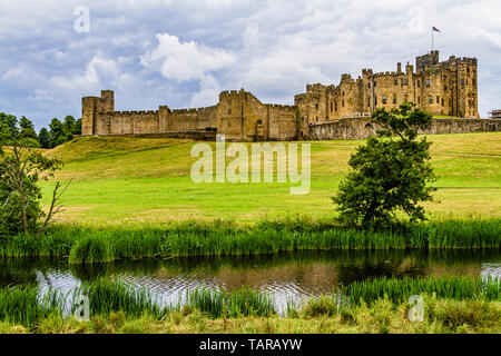 Château d'Alnwick, Alnwick, Northumberland, Angleterre. Banque D'Images