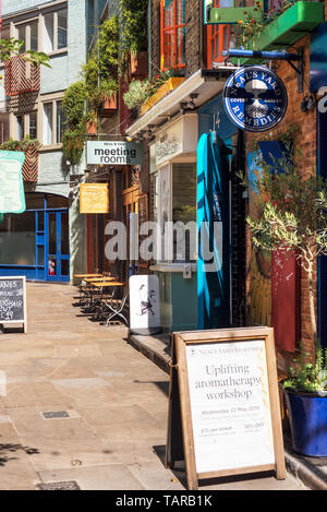 Londres, Royaume-Uni - 14 mai 2019 - Neal's Yard, est une petite ruelle à Covent Garden à Londres zone . Banque D'Images