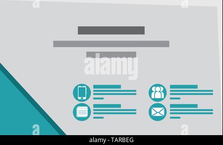 Carte d'entreprise publicité icon vector illustration Illustration de Vecteur