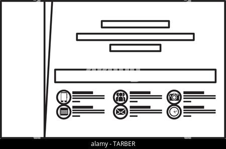 Carte d'entreprise publicité icon vector illustration Illustration de Vecteur
