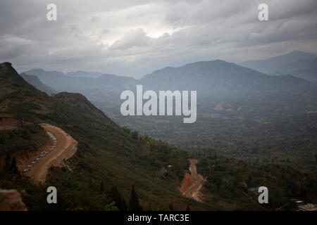 Haïti, l'Hispaniola, paysage d'Haïti Banque D'Images