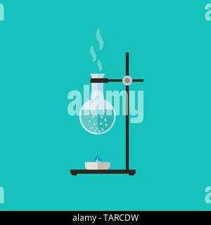 Des expériences biologiques et chimiques Illustration de Vecteur