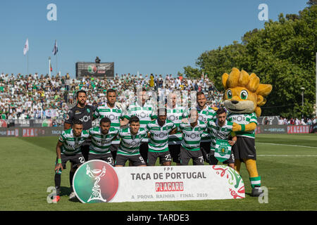 Le 25 mai 2019. Oeiras, Portugal. Départ pour l'équipe de sport sport jeu CP vs FC Porto © Alexandre de Sousa/Alamy Live News Banque D'Images