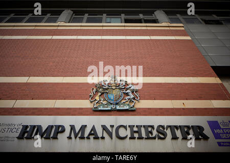 Exterior HM Prison de haute sécurité de Manchester catégorie male une prison exploité le Service des prisons de Sa Majesté, communément appelé Strangeways Banque D'Images