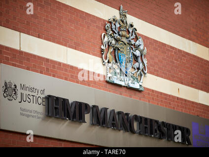 Exterior HM Prison de haute sécurité de Manchester catégorie male une prison exploité le Service des prisons de Sa Majesté, communément appelé Strangeways Banque D'Images