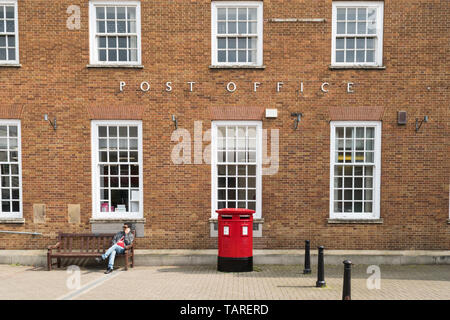 Bureau de poste, Newmarket High Street, England, UK Banque D'Images