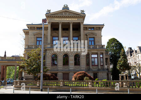 Villa Clémentine à Wiesbaden, la capitale de l'état de Hesse, en Allemagne. Banque D'Images