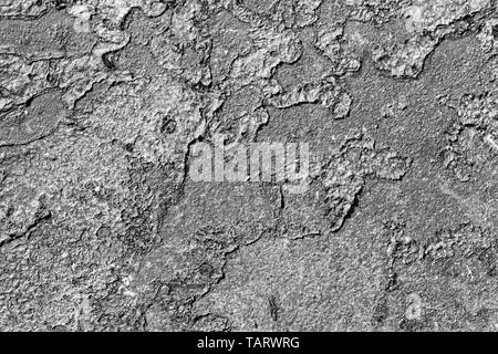 Mur de béton avec des taches et fissures Banque D'Images