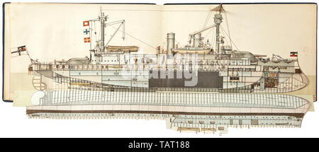 Une succession de Gero Zimmermann (1910 - 1941) - commandant de l'U-401, l'attribution des documents, inscrit l'album photo des objets et de l'histoire navale. Bourse document pour la Croix-Rouge espagnole dans l'argent avec des épées, publié le 6 juin 1939 à (capitaine de corvette) Kapitänleutnant Gero Zimmermann à Berlin, avec fac-similé de signature de A. Hitler. En outre, un document f 20e siècle, Editorial-Use-seulement Banque D'Images
