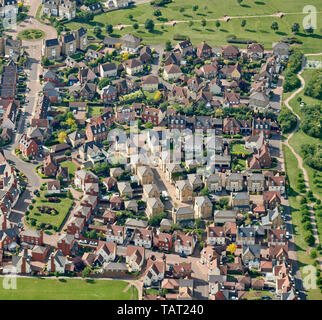 Développement de nouveaux logements à Chelmsford, Angleterre du Sud-Est, Royaume-Uni Banque D'Images