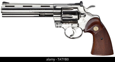 Les armes légères, revolver Colt Python, 1955 modèle, calibre .357 Magnum, Additional-Rights Clearance-Info-Not-Available- Banque D'Images