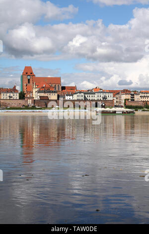 Pologne - Torun, ville divisée par la rivière Vistule entre occidentale et Kuyavia régions. Vieille ville. Banque D'Images